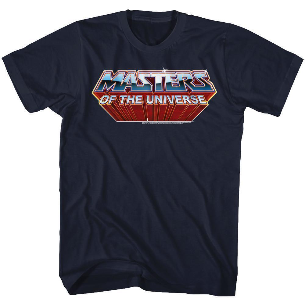 Masters Of The Universe Logo Navy Adult T Shirt